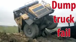 heavy equipment fails caught on tape, dump truck fail compilation, extreme truck driving skills