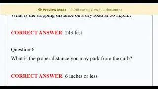 NJ DMV Permit Test Questions and Answers (Latest Update