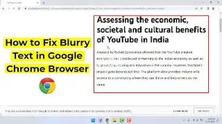 How to Fix Text not Displaying Correctly in Google Chrome on Windows 11/10