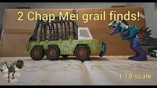 Awesome Chap Mei flatbed truck, and super rare Beast Raiders T-tex dinosaur!