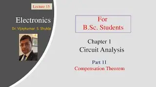 Compensation Theorem/Network Theorems/Electronics/B Sc/Lecture 15/ Dr Vijaykumar Shukla