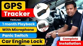 Car GPS Tracker With Microphone | Panic Switch, Car Ignition | Full Installation | Bharat Jain