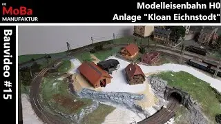 Modelleisenbahn H0 - WIR BAUEN das Gelände um den Bauernhof - Felsen Straße Car System Roco Anlage