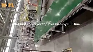 Flat Belt Conveyor for Refrigerator Pre-Assembly (REF Line) | High-Speed Production Line Setup