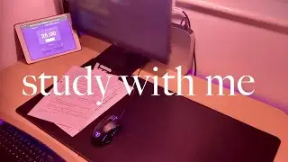 Study With Me | Pomodoro 25min/5min | AQA A-level Biology