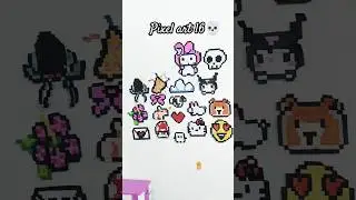 Pixel art 16💀#trending #pixel #pixelart #shortvideo #skull💀