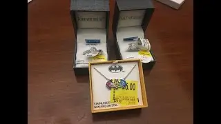 Walmart Clearance unboxing Forever Bride Diamond Gold engagement ring Batman Crystal Bracelet $99 $5