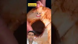 Coconut water #experiment #coconutshake #food #milkshake #funny #lifehacks #coconutdrink #amazing