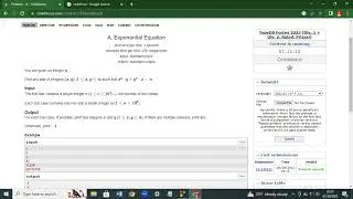 A. Exponential Equation | TypeDB Forces 2023 (Div-1+Div-2) | Codeforce solution | R2S