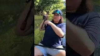 River Fishing from my Kayak! #fishing #riverfishing #kayakfishing #smallmouthbass #MuskyFishing