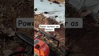Power sprayer working as Venturi #agroprocessing #farming #venturi