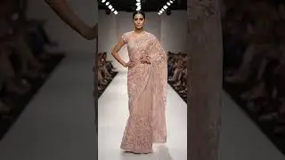 Blush Pink LaceSaree Runway Walk | Bridal Couture Fashion Show 2026#sowcarpet #rajshri #sowcarpet