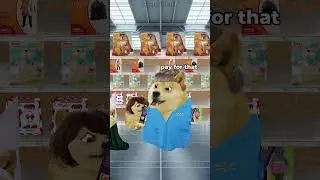 Lil doge goes shopping for Halloween costumes