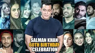 UNCUT - Salman Khan 60th Birthday Celebration | Ms Dhoni, Sunjay Dutt, Genelia, sonakshi and othres