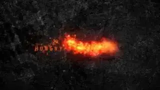 Hungry for learning | Fire text revealing effect