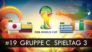 FIFA WM 2014 &mdash; Spieltag 3, Gr.C &mdash; JPN-COL & GRE-CIV