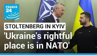 'Ukraine's rightful place is in NATO', alliance chief says in rare visit to Kyiv &bull; FRANCE 24