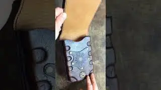 #time #sundial #leatherbags #leatherart #bag  #leathercraft #clock