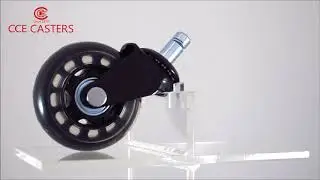 CCE CASTERS-2.5 inch Rollerblade Style PU Wheel Office Chair Casters