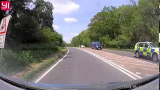 High Security Prisoner Transport Van with Police escort Dinmore Hill Herefordshire England UK