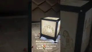 Customize Lithophane lamp #3dmodeling #3dprinting #lamp