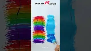 Pennarello VS acrilico!! #pantaloncini #arte #vestito