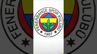 ASMR Coloring FENERBAH&Ccedil;E Logo 🟡🔵🇹🇷 Satisfying Football Art #shorts