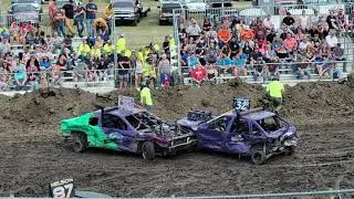 Mega-Weld Mid-size Car class! Demo Derby Owatonna, MN Steele County Fair 8/22/21