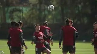 Arteta leads Arsenal training ahead of Champions League visit of Olympiakos