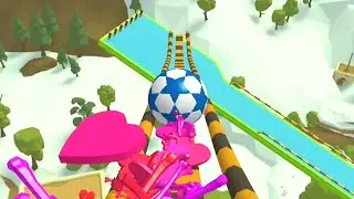 Action Balls: Gyrosphere Race SpeedRun Game 1458 to 1461