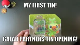 My First Tin! Pokemon Grookey Galar Partners Tin Opening!