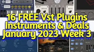 16 Best New FREE VST Plugins, Vst Instruments, Sample Packs & Plugin Deals - JANUARY 2023 Week 3