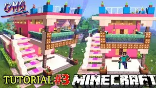 How to Build a Small Pink House || Easy Tutorial #3 || Minecraft Gameplay (HINDI)