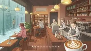 Calm Coffee Shop Cafe Lofi ( 1 hour )