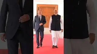 PM Modi meets German Chancellor Olaf Scholz in New Delhi | #shorts