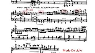 Modo Lidio Mussorgsky Boris Godunov Polonesa Partitura Interpretaci&oacute;n