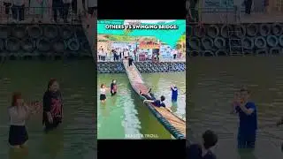 Swinging Bridge Challenge is Crazy💀