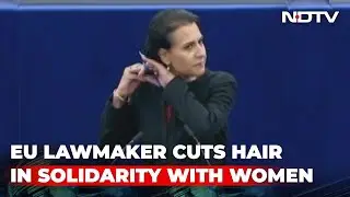 Swedish Euro MP Cuts Hair To Support Iran's Anti-Hijab Protests | The News