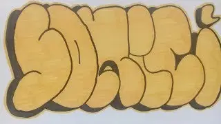Рисования граффити Flop bubbles 