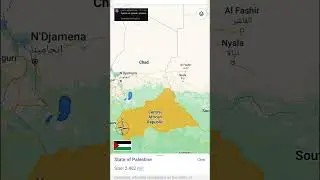 Tunisia vs Palestine-Size comparison #geography #map #foryou #viral #palestine #fyp #shorts #fypシ