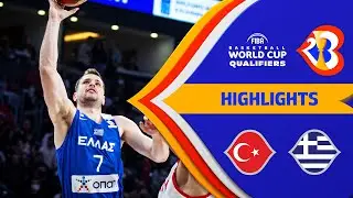 Hellas win again! | Turkey - Greece | Basketball Highlights - #FIBAWC 2023 Qualifiers