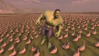 Hulk vs 100,000 Battle Ducks | UEBS 2 Epic Battle