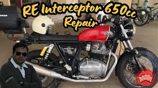 Royal Enfield Interceptor 650cc Repair | @VikramSharmaMiles2Memories @motoreez
