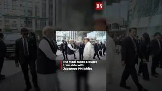 Video | PM Modi takes a bullet train ride with Japanese PM Ishiba | Shinkansen bullet train #viral