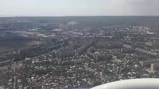 Жёсткая посадка в Саратове. Касание и взлёт