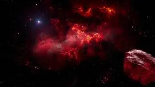 Red Nebula Space Meditation and sleep music 15 minutes- calm and relaxing music