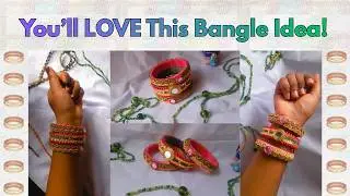 🤑😯 Old Bangles to Designer Look l Easy DIY l On Special Demand #diy #craft #viral #tutorial