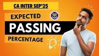 CA Intermediate September 2025 Passing percentage | CA inter Passing Percentage