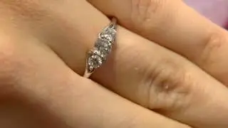 TR1034 Triloy Diamond Engagement Ring