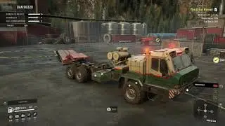 SnowRunner  PTS, latest update - trailers working properly in action with cranes/cargo